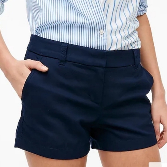 J Crew Chino Shorts Broken-In 6 navy blue - Picture 1 of 7